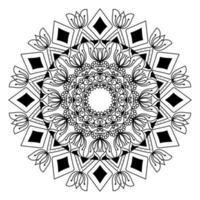 Mandala-Design für Malbücher. Vintage Mandala dekorative runde Ornamente. islamische hintergründe vintage dekorative elemente orientalisches muster. vektor