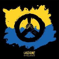 bete für frieden conflig ukraine russland vektor