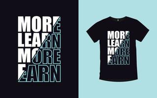 motiverande citat modern typografi t-shirt design vektor