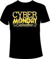 cyber Monday t-shirt design vektor