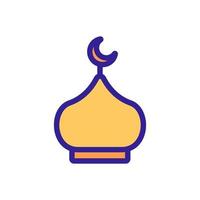 islam ikon vektor. isolerade kontur symbol illustration vektor