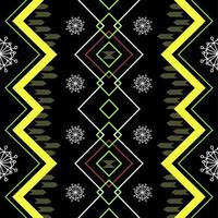 Ikat geometrisches Folklore-Ornament. Stammes-ethnische Vektorstruktur. Nahtloses Streifenmuster im aztekischen Stil. figur stammesstickerei. indisch, skandinavisch, gyp sy, mexikanisch, volksmuster.ikat-muster vektor