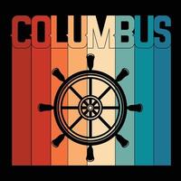 Columbus-T-Shirt-Design vektor