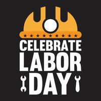 Labor Day t-shirt design vektor