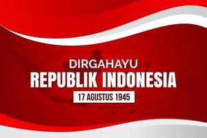 banner hintergrund indonesien unabhängigkeitstag hintergrund vektor
