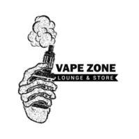 Vape-Schädel-Logo, Vape-Shop-Logo vektor