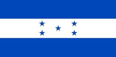 honduras vektor handritad flagga, honduran lempira