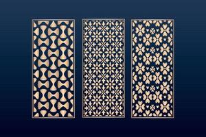 dekorative elementerandrahmen rahmenmuster islamische musterdateien dxf lasergeschnittene plattenvorlage, cnc-dateien vektor