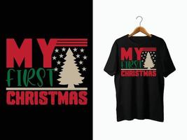 Weihnachts-T-Shirt-Design. vektor