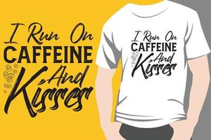 trendig kaffe tshirt design retro vintage typografi och bokstäver konst illustration grafik vektor