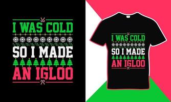 frohe weihnachten zitat t-shirt designvorlage vektor