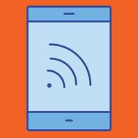 mobil wifi vektor ikon som enkelt kan ändra eller redigera