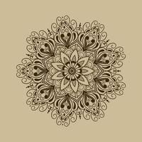 blommönster i vintage mandala stil för tatueringar, tyger eller dekorationer med mera. vektor illustration.