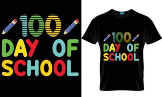 100-dagars t-shirtdesign vektor