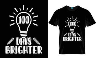 100-dagars t-shirtdesign vektor