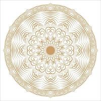 Mandala-Vektor-Luxus-Zierkunst-Muster-Design vektor