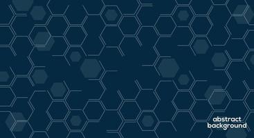 Vektor-Banner-Design mit Hexagon-Muster. geometrischer Hintergrund. vektor