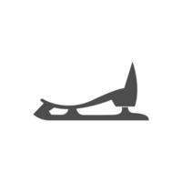 Schlittschuhschuhe Symbol Logo Illustration Vorlage vektor