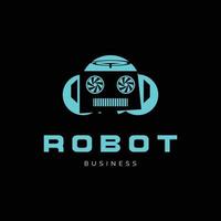 robot ikon logotyp design inspiration vektor