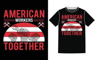 Labor Day t-shirt design vektor