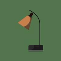 platt illustration av bordslampa vektor