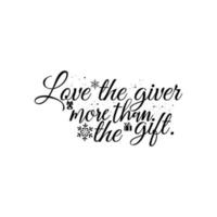 kärlek de givare Mer än de gåva vektor