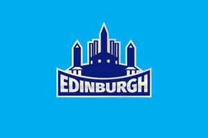 edinburgh abzeichen logo vorlage vektor