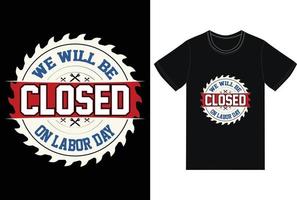 Premium-Usa-Labor-Day-Vektor-Typografie-T-Shirt-Design für alle Menschen vektor