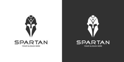 spartansk krigare logotyp mall design, ikon spartan, hjälm spartansk. vektor