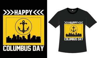 columbus dag t skjorta design vektor