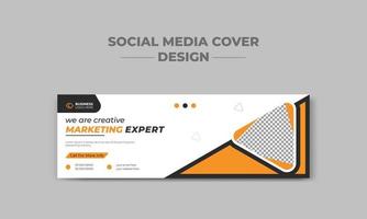Corporate Business Digital Marketing Agentur Social Media Cover und Web-Banner-Design-Vorlage vektor