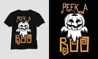 Peek a boo - Halloween-Spezial-T-Shirt-Vektor vektor