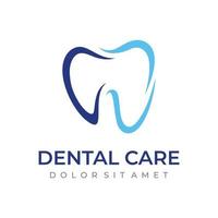 abstrakt dental logotyp mall design. dental hälsa, dental vård och dental klinik. logotyp för hälsa, tandläkare och klinik. vektor