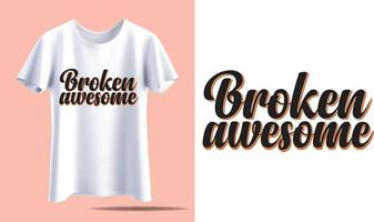 Typografie-T-Shirt deisgn vektor