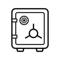 Safe-Icon-Vektor-Design-Vorlage vektor