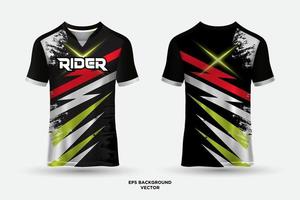 futuristisches abstraktes Trikot, geeignet für Rennen, Fußball, Gaming, Motocross, Gaming, Radfahren. vektor