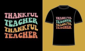 Fröhliches, dankbares Thanksgiving-T-Shirt-Design vektor