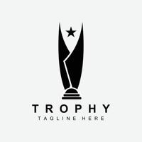 trofén logotyp design, tilldela vinnare mästerskap trofén vektor, Framgång varumärke vektor