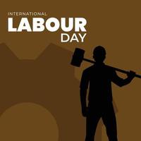 hintergrundvorlage für die illustration des internationalen arbeitstags. Maifeiertag Vektor Hintergrund.
