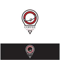 Kaffeetasse-Logo-Vorlage vektor