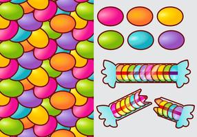 Smarties Candy Farbverlauf Vektor Elemente