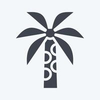ikon handflatan träd. relaterad till thailand symbol. glyf stil. enkel design redigerbar. enkel illustration. enkel vektor ikoner. värld resa turism. thai