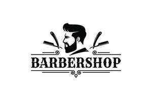 Barbershop logotyp vektor