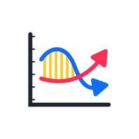 ikon företag Graf eller Diagram diagram. vektor
