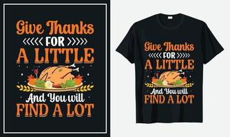 Thanksgiving-T-Shirt-Design-Vektordruck vektor