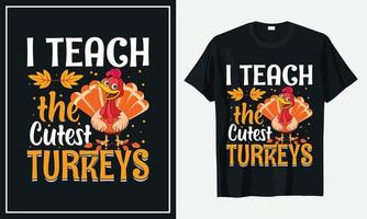 Thanksgiving-T-Shirt-Design-Vektordruck vektor