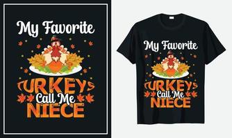 Thanksgiving-T-Shirt-Design-Vektordruck vektor