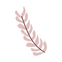 rosa gren med leafs vektor
