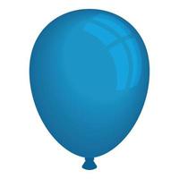 blauer ballon helium schwimmt vektor