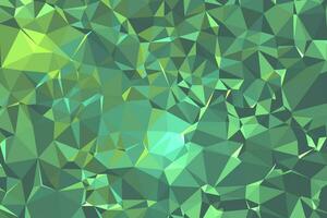abstrakt texturerad grön polygonal bakgrund. låg poly geometrisk bestående av trianglar av annorlunda storlekar och färger. använda sig av i design omslag, presentation, företag kort eller hemsida. vektor